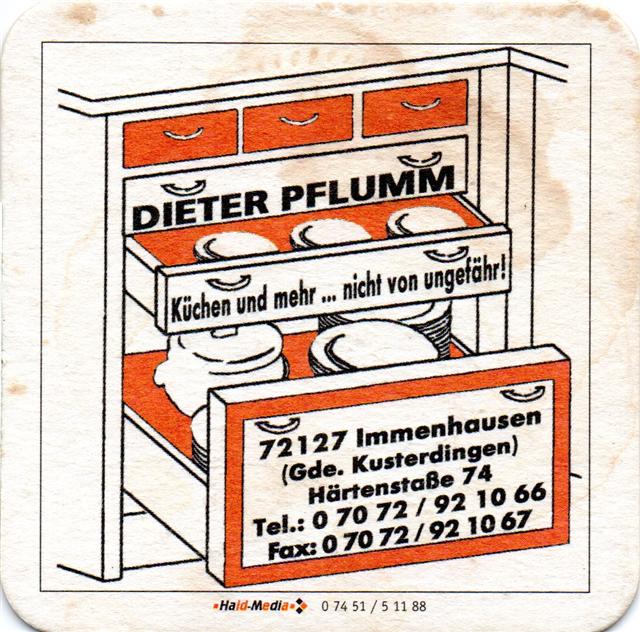 kusterdingen t-bw pflumm 1a (quad185-dieter pflumm-schwarzrot)